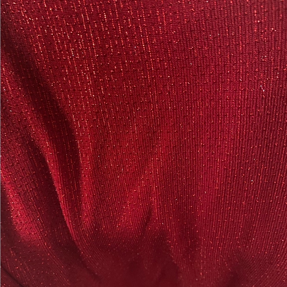 Fashion Nova “Mila Lurex” Maxi Dress Wine Size M - Picture 12 of 15